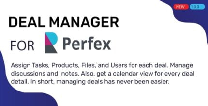 Deals Management for Perfex CRM