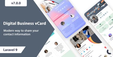 vCard SaaS - Business Card Builder SaaS - Laravel VCard Saas - NFC Card - With Mobile App