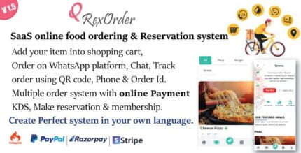 QrexOrder - SaaS Restaurant / QR Menu / WhatsApp Online ordering / Reservation system