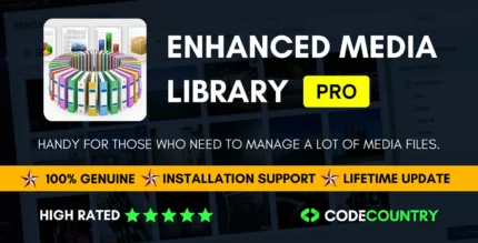 Enhanced Media Library Pro With Lifetime Update.