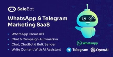 SaleBot - WhatsApp And Telegram Marketing SaaS - ChatBot & Bulk Sender