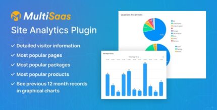 Site Analytics Plugin - MultiSaas - Multi-Tenancy Multipurpose Website Builder (SAAS)