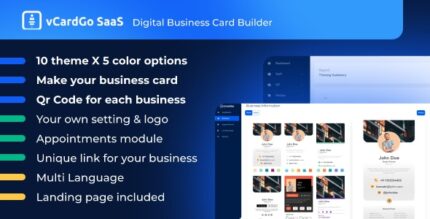 vCardGo SaaS - Digital Business Card Builder