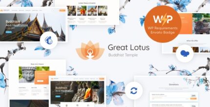 Great Lotus | Buddhist Temple WordPress Theme + RTL