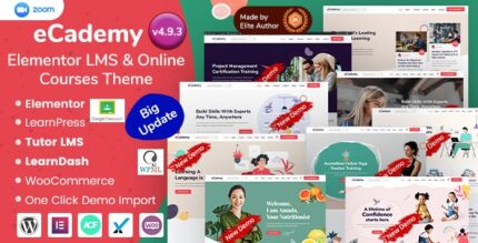 eCademy - Education LMS & Online Coaching Courses WordPress Theme