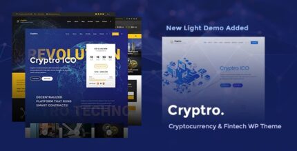 Cryptro - Crypto, NFT, Blockchain, Bitcoin WordPress