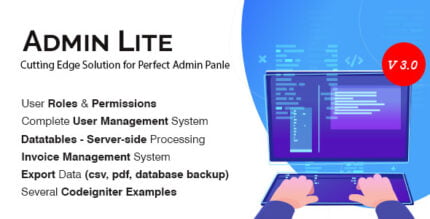 Admin Lite - PHP Admin Panel + User Management