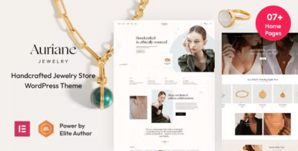 Auriane - Handcrafted Jewelry Store WordPress Theme