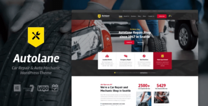 Autolane - Car Mechanic & Auto Services WordPress Theme