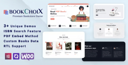 Choix - Bookstore Elementor WooCommerce WordPress Theme