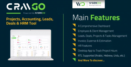 CRMGo - Projects, Accounting, Leads, Deals & HRM Tool