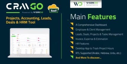 ERPGo SaaS - All In One Business ERP With Project, Account, HRM, CRM & POS