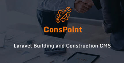 ConsPoint - Laravel Building and Construction CMS