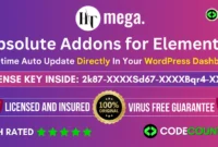 HT Mega Absolute Addons for Elementor Pro With Original License Key For Lifetime Auto Update.