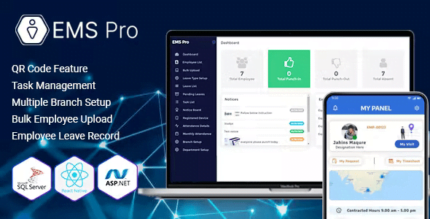 EMS Pro-Admin Panel and Mobile App