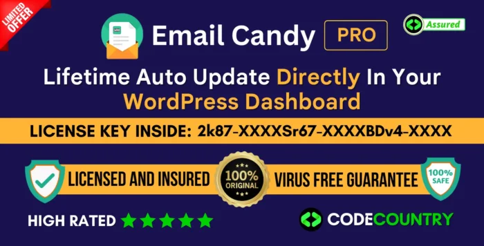 Email Candy Pro With Original License Key For Lifetime Auto Update.