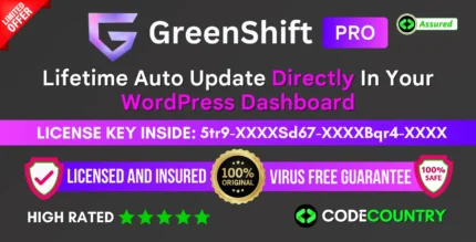 Greenshift Pro With Original License Key For Lifetime Auto Update.