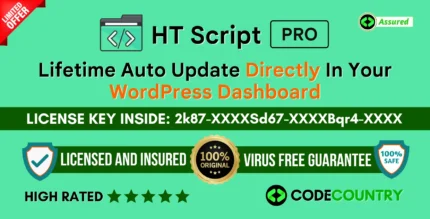 HT Script Pro With Original License Key For Lifetime Auto Update.