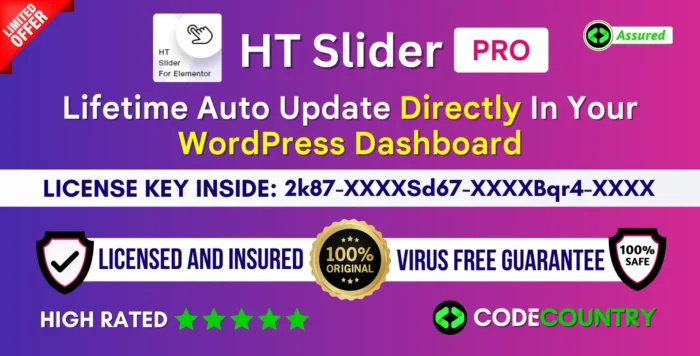 HT Slider Pro With Original License Key For Lifetime Auto Update.