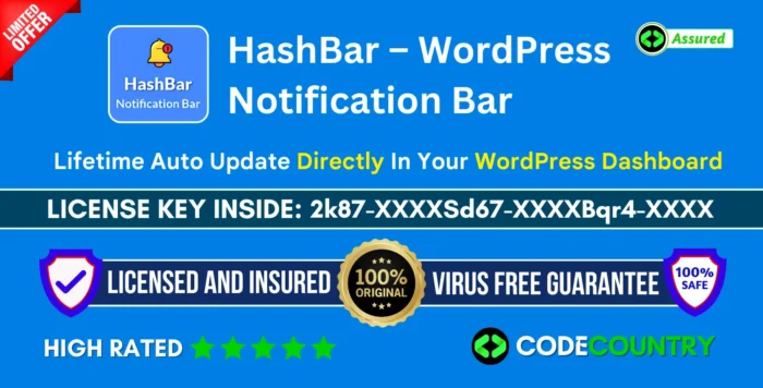 HashBar Pro With Original License Key For Lifetime Auto Update.