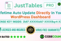 JustTables Pro With Original License Key For Lifetime Auto Update.