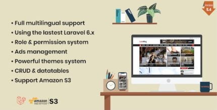 LaraMag - Laravel News & Magazine Multilingual System