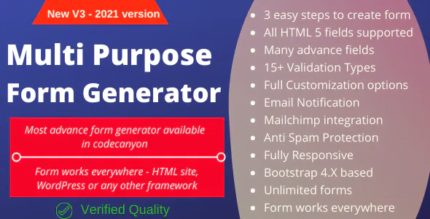 Multi-Purpose Form Generator & docusign (All types of forms) with SaaS