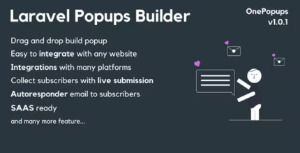 OnePopups - Laravel Popups Builder SAAS