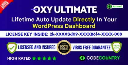 Oxy Ultimate WooPack With Original License Key For Lifetime Auto Update.