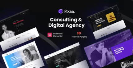 Pixaa - Consulting & Digital Agency WordPress Theme