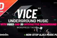 Vice: Underground Music Elementor WordPress Theme