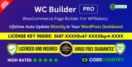 WC Builder Pro With Original License Key For Lifetime Auto Update.