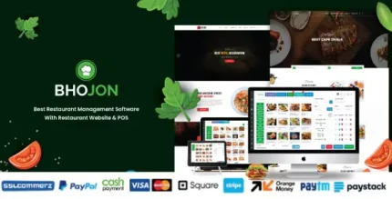 Bhojon - Best Restaurant Management Software with Restaurant Website With Lifetime Update.