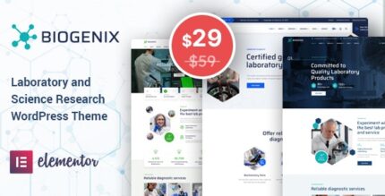 Biogenix - Science Research & Laboratory WP Theme