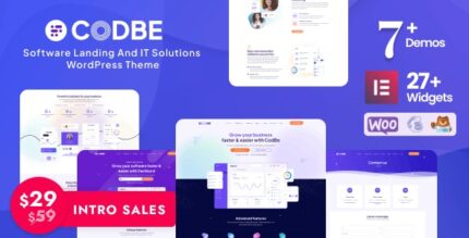 CodBe - Software Landing and IT Solutions WordPress Theme