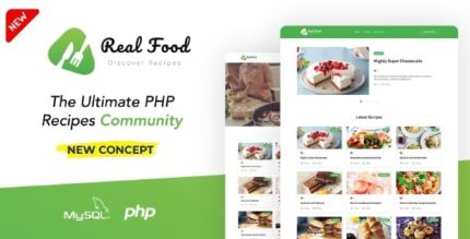 RealFood | The Ultimate PHP Recipes & Community Food + RTL Support