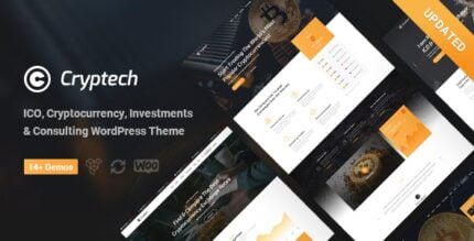 Cryptech - ICO and Cryptocurrency WordPress Theme