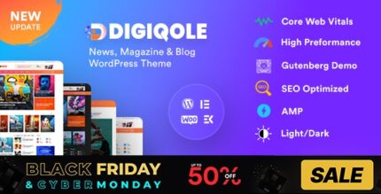 Digiqole - News Magazine WordPress Theme