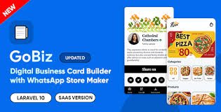 GoBiz - Digital Business Card + WhatsApp Store Maker | SaaS | vCard Builder