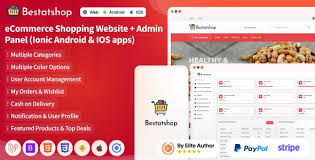 Bestatshop - eCommerce Shopping Website + Admin Panel + (Ionic Android & IOS apps)