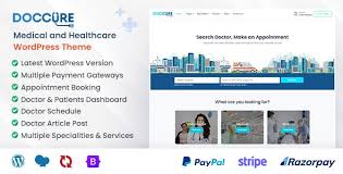 Doccure - Medical, Healthcare, Clinic, and Doctor Appointment Booking WordPress Theme