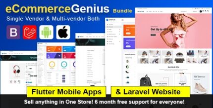 eCommerceGenius Bundle - Advanced Multi Vendor Online Store and Mobile App