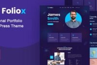 Foliox - Personal Portfolio WordPress Theme