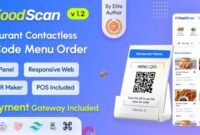 FoodScan - Qr Code Restaurant Menu Maker and Contactless Table Ordering System with Restaurant POS