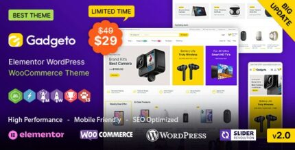 Gadgeto WP - Electronics Store Elementor WooCommerce Theme