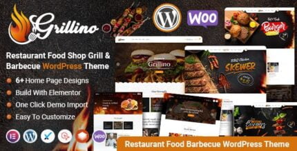 Grillino - Grill & Restaurant Shop WordPress Theme