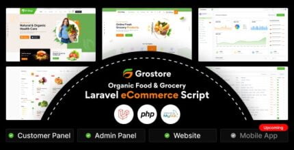 GroStore - Food & Grocery Laravel eCommerce with Admin Dashboard