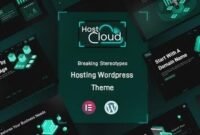 HostCloud | WHMCS Hosting & Cloud Tech WordPress theme.