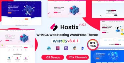 Hostix - Hosting WHMCS WordPress Theme