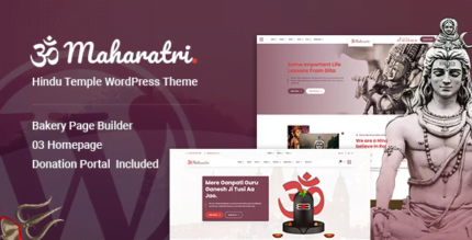 Maharatri - Hindu Temple WordPress Theme